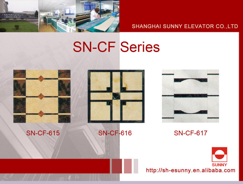 Mable-Line Floor for The Decoration of Elevator Car Floor (SN-CF-612)