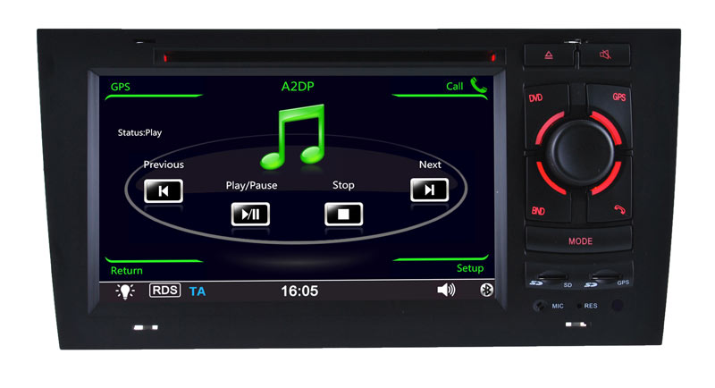 Car Audio Audi S6 RS6 DVD Navigation with GPS DVD Player (HL-8721GB)