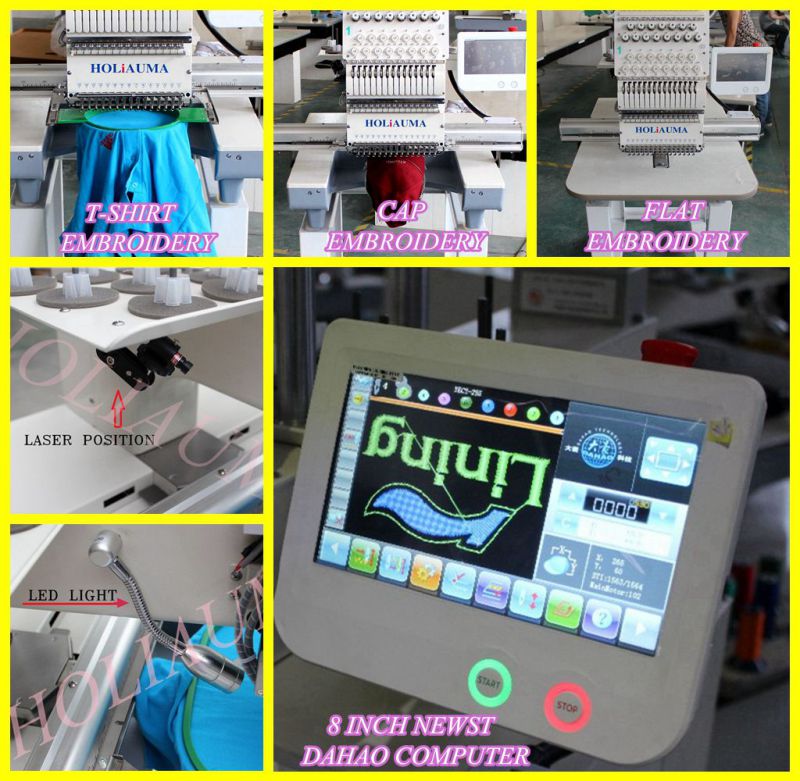 One Head Small Computer Single Head Embroidery Machine Similar Tajima Design Cap Embroidery