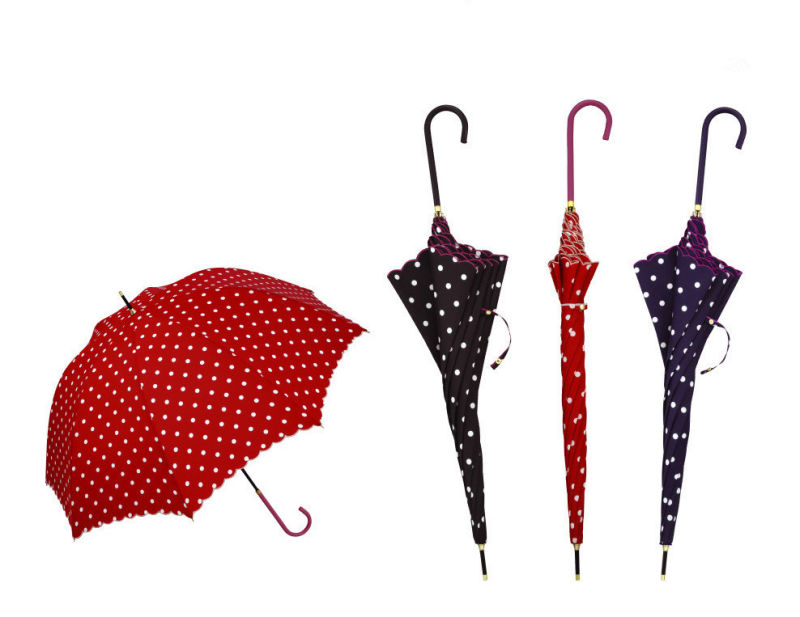 Manual Open DOT Printing Straight Umbrella (BD-41)