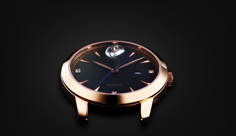 Fashion Genuine Leather Strap Alloy Watch Hl-309