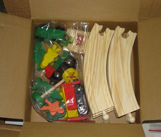 Wooden Toy Train Rail (19PCS) with En71 Certificate