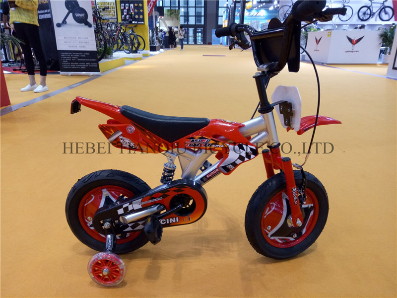 Red Suspension Frame Latest One Speed Motorcycle/Motorcicletas for Kids