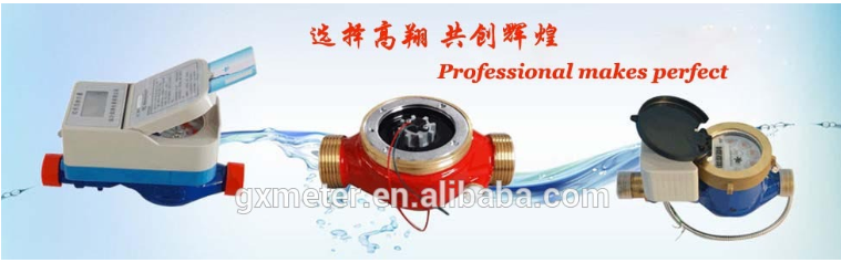 Dn15mm Prepaid Water Meter for RF Card Household Water Meter