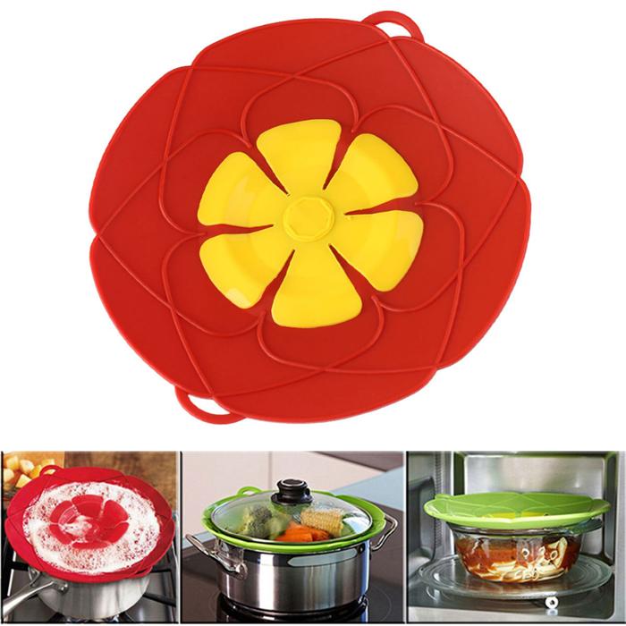 Cooking Tools Flower Silicone Lid Spill Stopper Silicone Cover Lid for Pan