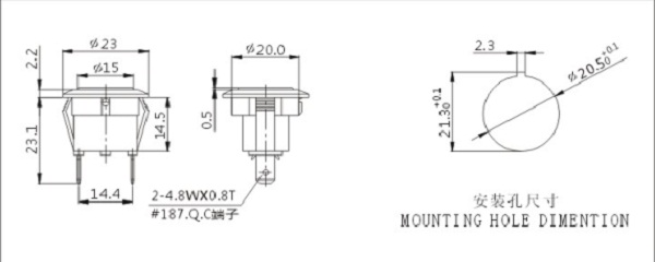 Soken Switch Miniature Round Signal Indicator Light