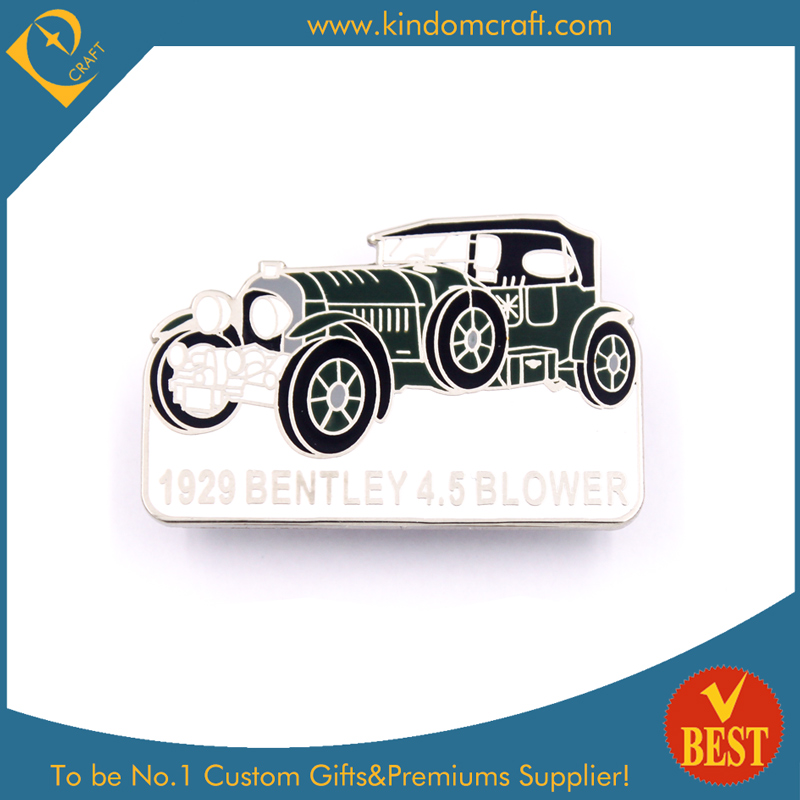 China Customized Wholesale Metal Soft Enamel Car Shape Pin Badge in High Quality