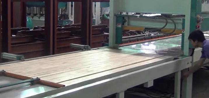 Automatic Hot Press Wood Felt Board Machine with One Layer