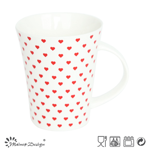 Sweet Heart Decal household V Shape Mug