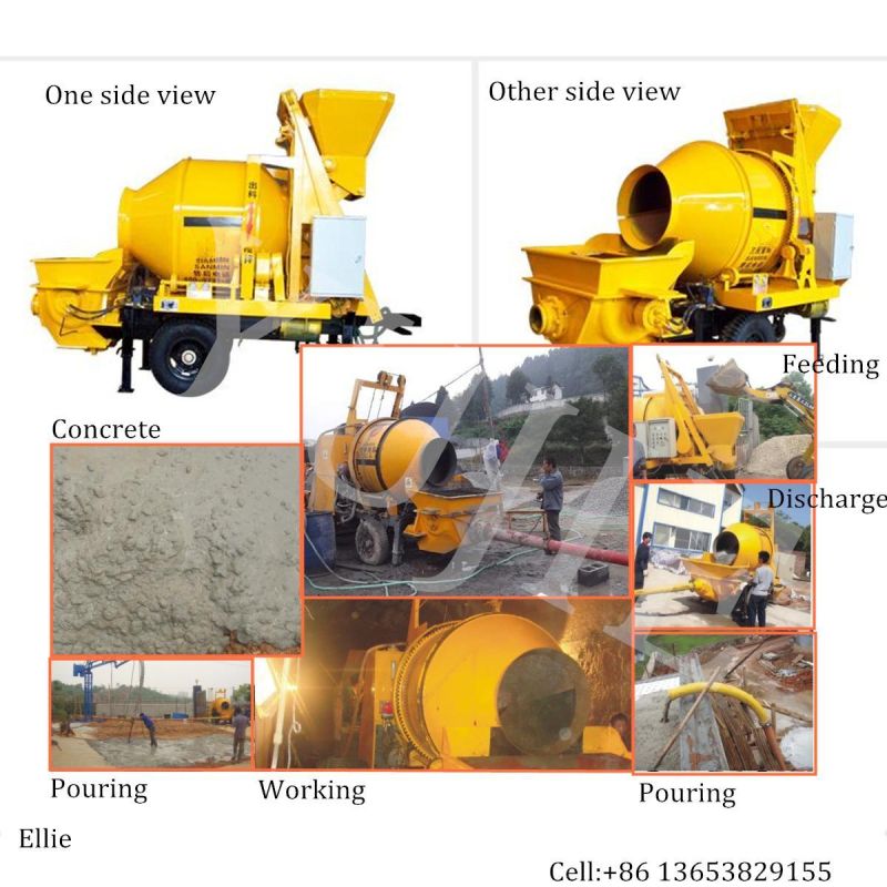 Save Cost Concrete Pump with Mixer for Sale