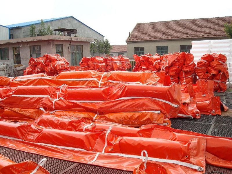 Inflatable PVC Oil Spill Containment Boom, Rubber Oil Boom