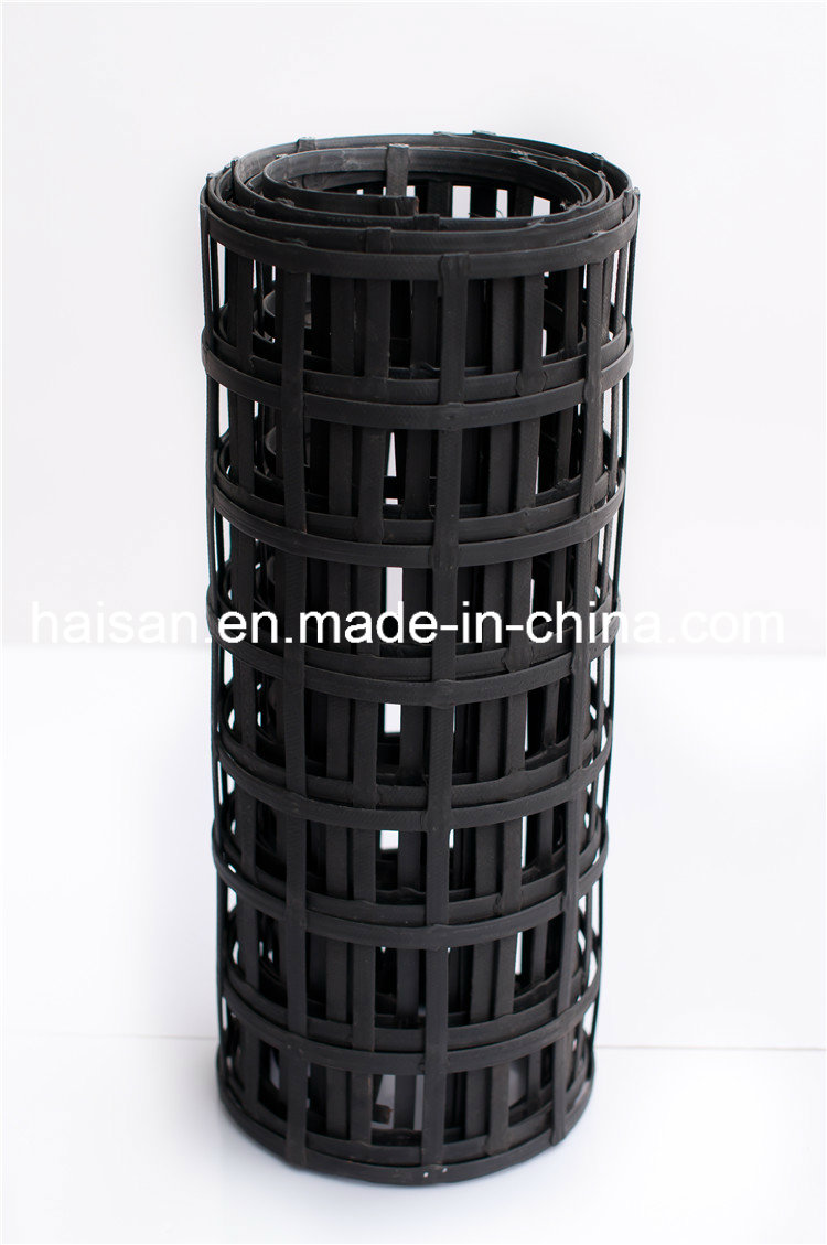 Low Price 3% Elongation Ratio Steel Plastic Geogrid for Civil Engineering