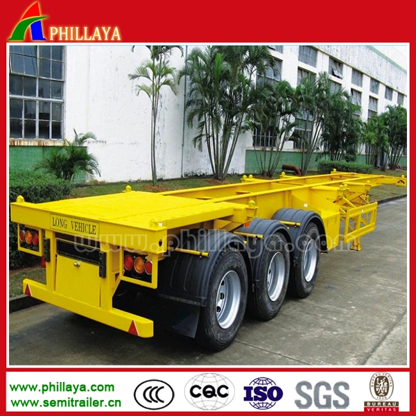 3 Axles 60 Ton Payload Capacity Semi Container Dump Trailer