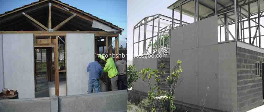 Fire proof cement board prefab house 