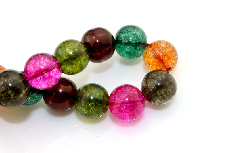 Synthetic Mixed Color Watermelon Quartz Size 6 8 10 12mm Wholesale Cheap Crystal Beads