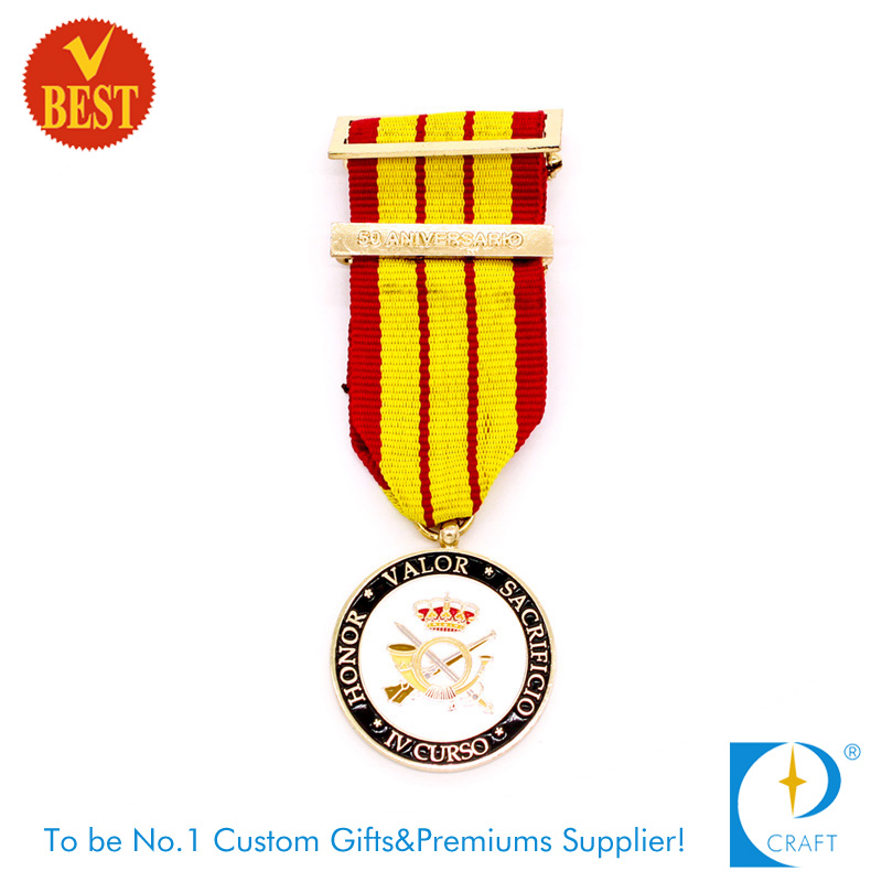 High Quality Customized Imitation Enamel Sacrifice Souvenir Medal in Alloy Stamping