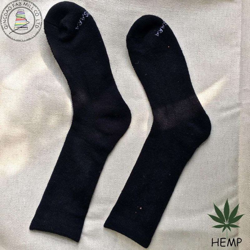 Wholesale High Quality Multi-Colored Hemp Cotton Men Socks (HS-1606)