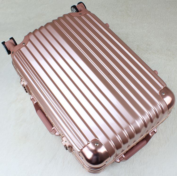 Travel Aluminum Alloy Spinner Wheel Luggage Suitcase (HL-2001)