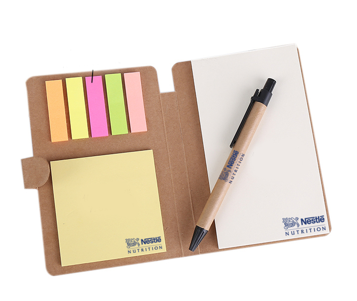 Brand Blank Diary Cube Stick Glue Leather Sticky Notepad