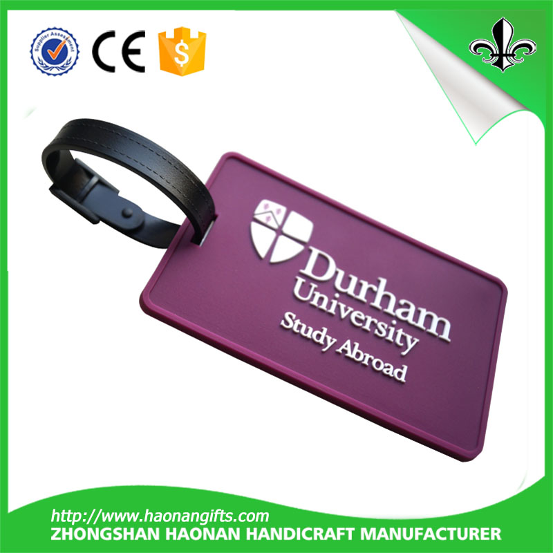 New Promotional Gifts Customized Logo Soft PVC Luggage Tag