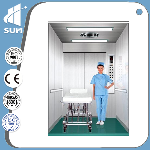 for Hospital Using Capacity 2000kg Medical Elevator