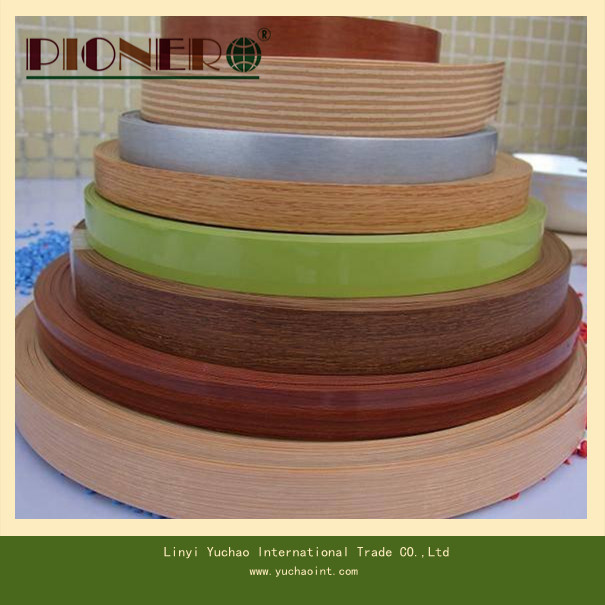 Solid Color and Wood Grain Furniture PVC Edge Band