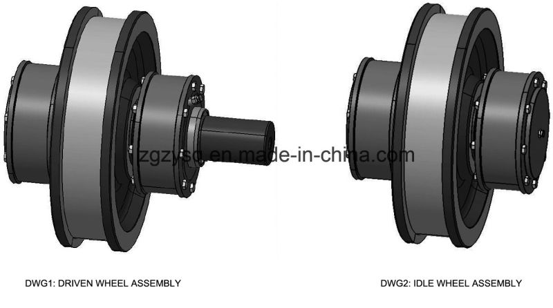 Whole Crane Wheel with Dia. 315mm to 1000mm