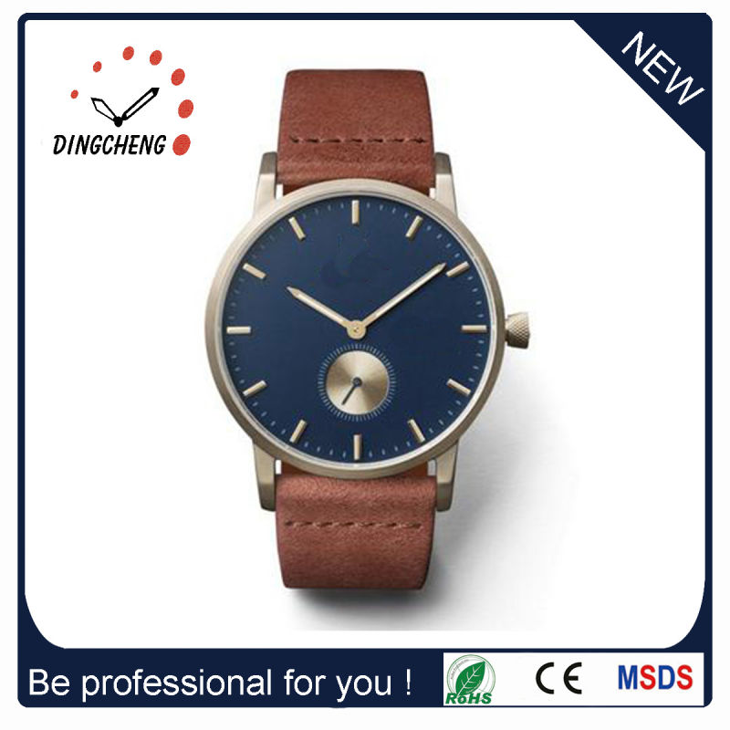 Classical Fashion Design Japan Movt Quartz Watch with Leather Strap (DC-1439)