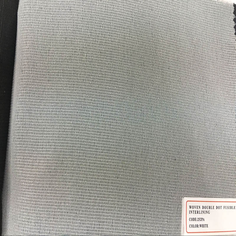 Good Quality Factory Non-Woven Double -DOT Fusible Interlining for Garments