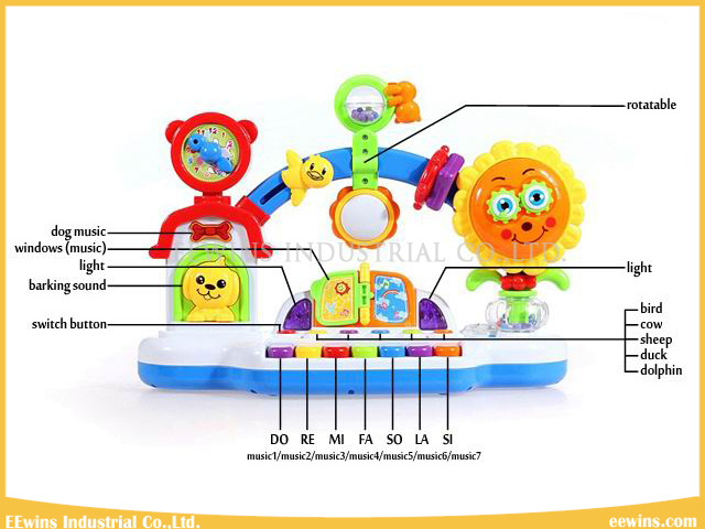 Baby Toys Happy Sunflower Piano Musical Toys