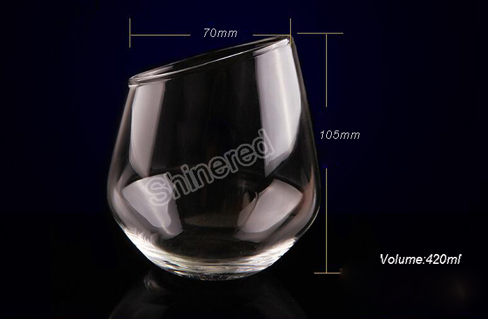 Creative Hand Made Glass Tea Cup Stemless Wine Glass for Wholesaler