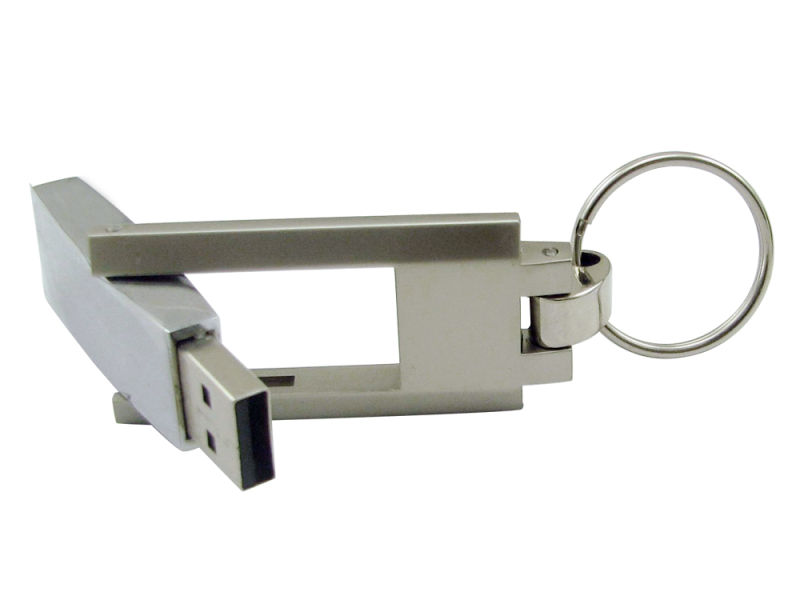 Swivel Metal Keychain USB Flash Drive Disk