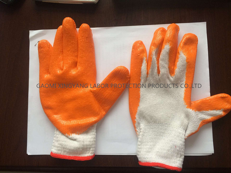 Latex Palm Coated, Smooth Finish Work Gloves