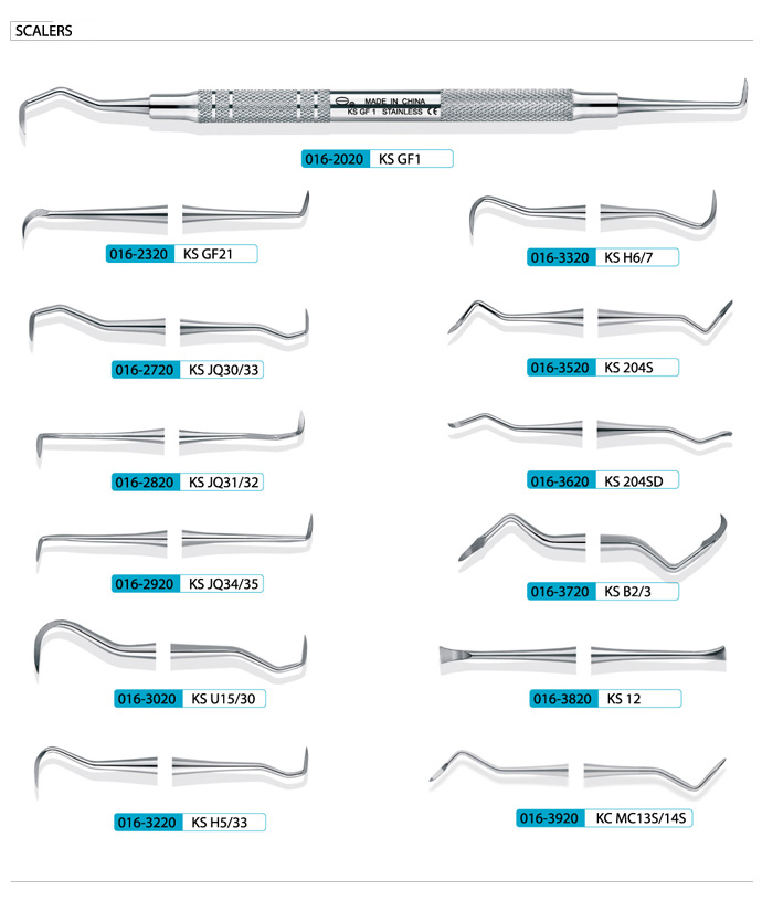 Stainless Steel Dental Cement Spatulas, Dental Scaler and Expolorers (XT-FL020)