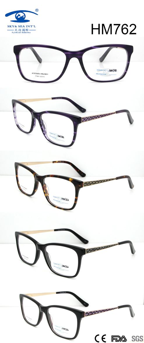 Hot Sale New Arrival Acetate Optical Frame (HM762)