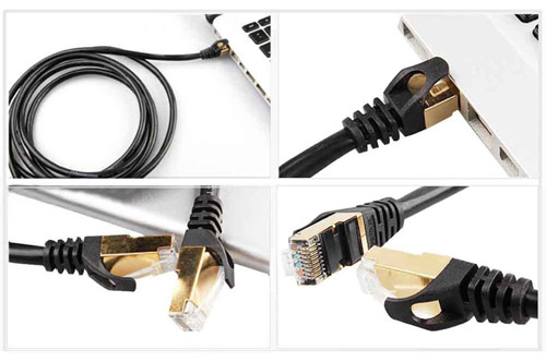 Cat7 High Speed Ethernet LAN Networking Cable Gold Plated 3m