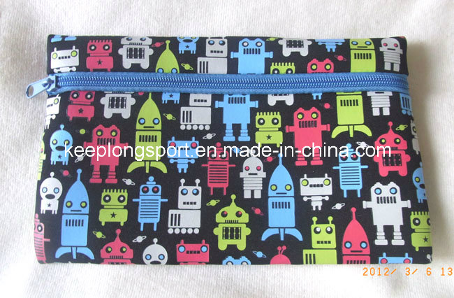 Promotional Customized Neoprene Pencil Case with Full Colors Printing