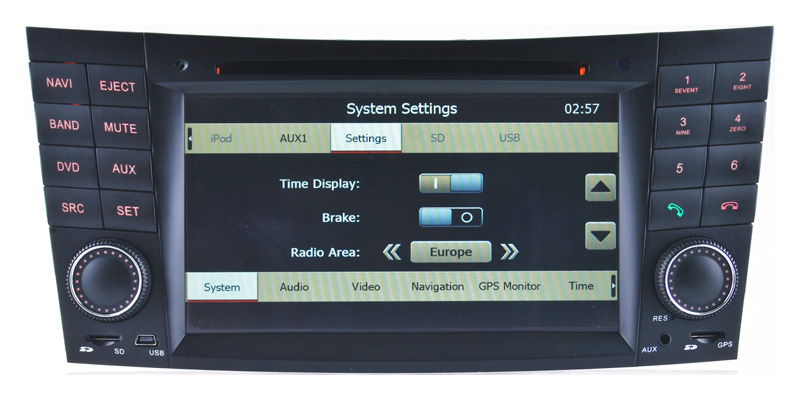 Car DVD Player for Mercedes-Benz E-Class W211/Cls W219/Clk W209 /G W463 with GPS Navigation (HL-8797GB)