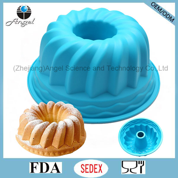 Hot Sale 9 Inch Party Silicone Chiffon Cake Pan Bakeware Sc56