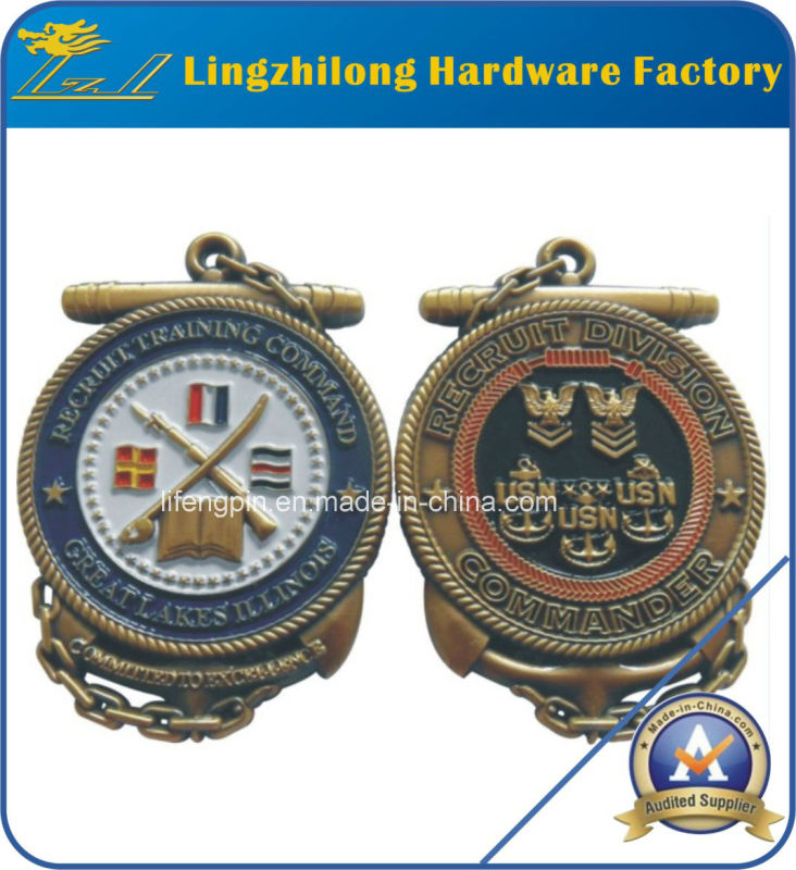 Wholesale Usn Design Military Lapel Coin