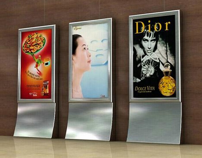 Advertising Steel Rotating Light Box Billboard