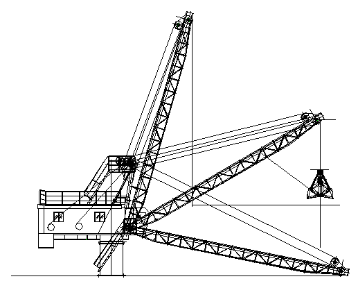 Port Used Marine Deck Crane Jib Crane Ship Crane