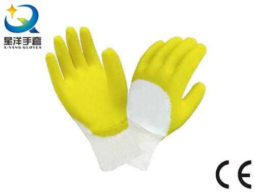 Cotton Interlock Liner Latex 3/4 Coated Work Gloves