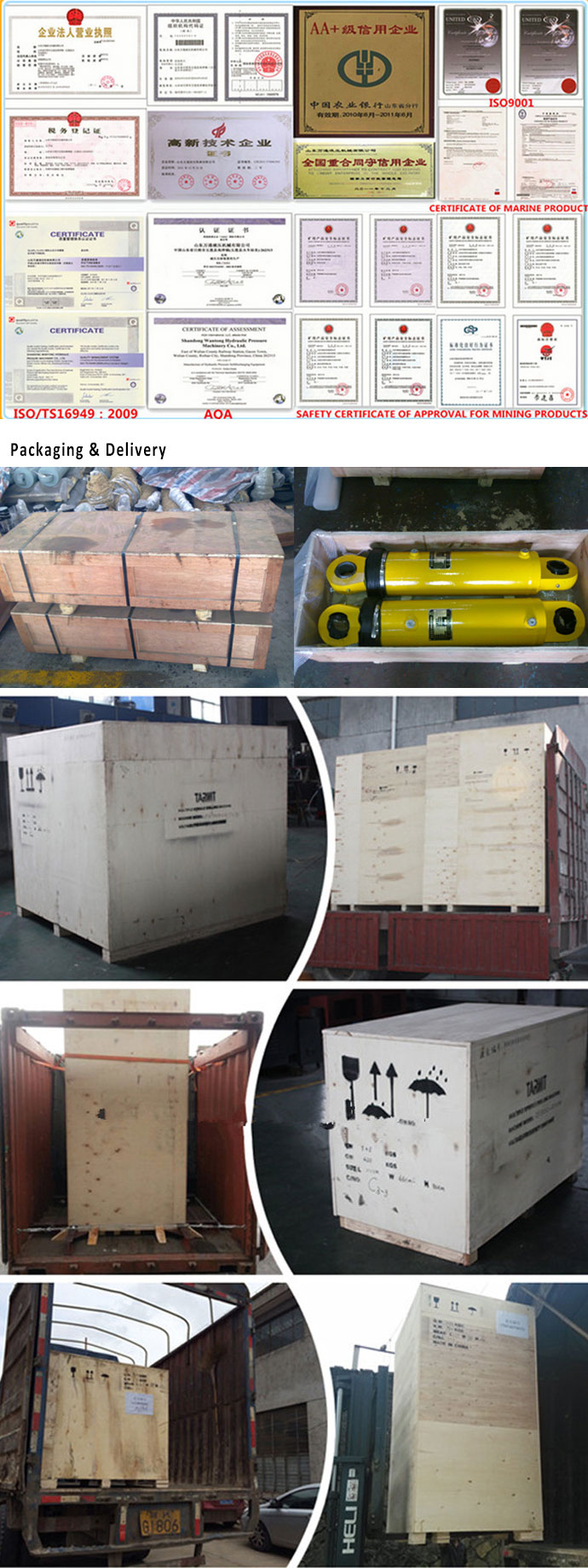 Hydraulic Cylinder for Workover Rig Cylinder