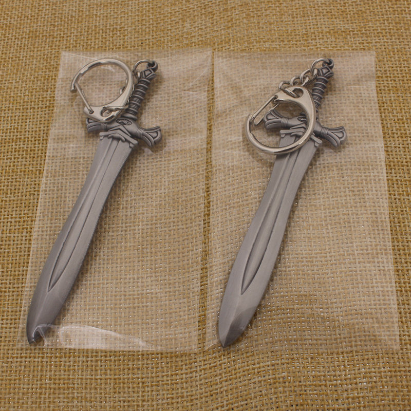 Final Fantasy Miniature Weapons Metal Sword Keychain Ring Pendants