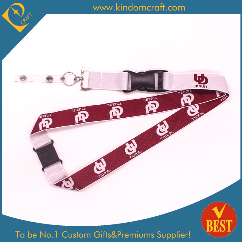 Customized High Quality Fashion Woven Lanyard with Metal Clip at Factory Price From China