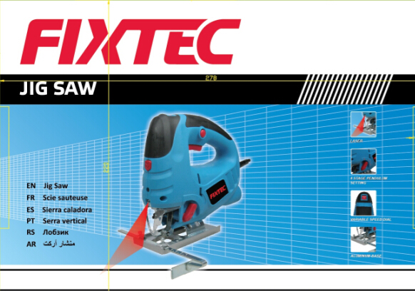 Fixtec 570W Electric Jig Saw Machine for Wood Cutting