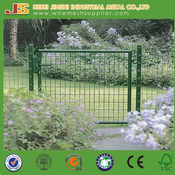 Green Powder Coated Welded Garden Gate