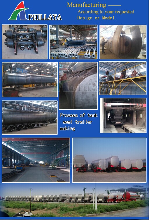 Carbon Steel Fuel Diesel Liquid Tank Truck Semi Trailer Tanker