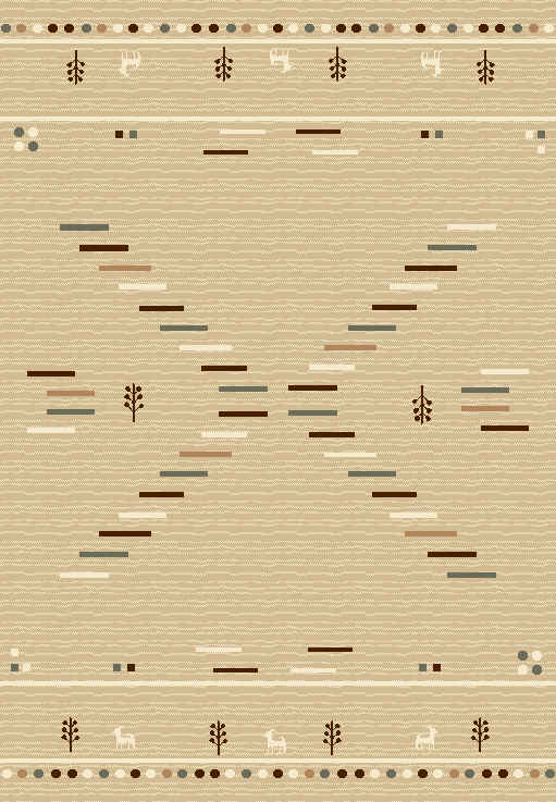 Modern Machine Made Polypropylene Area Rug